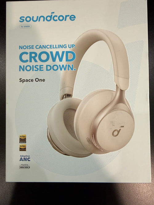 Soundcore Space One Wireless Over-Ear Headphones - White